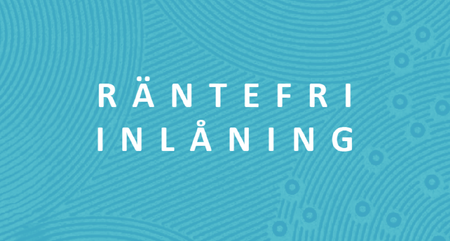 Illustration räntefri inlåning
